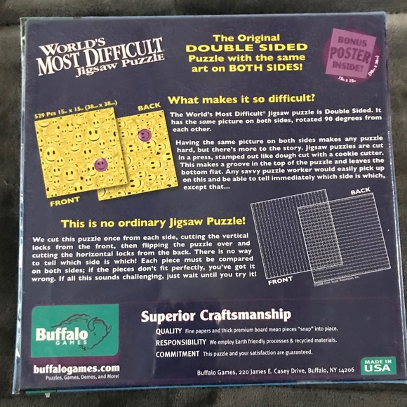 Worlds Most Difficult Jigsaw Puzzle Double Side 500 Clown School Fish Nemo Royce - Picture 3 of 6